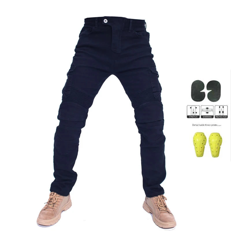 Jeans Hombre Motocicleta - Pantalones Moto Protección Verano Riding