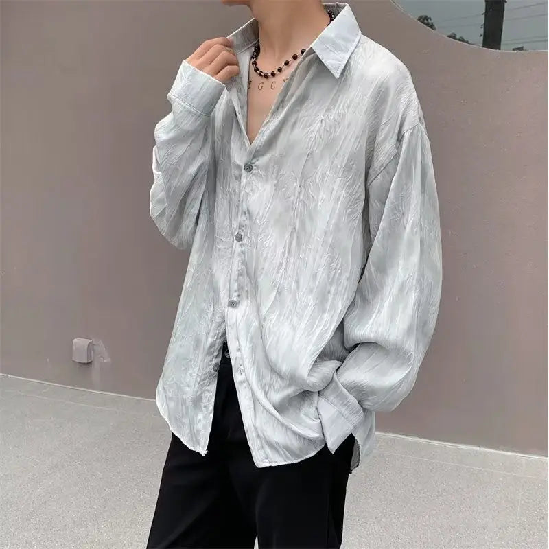 Camisa Hombre Casual Manga Larga Otoño - Protección Solar Marca Trendy