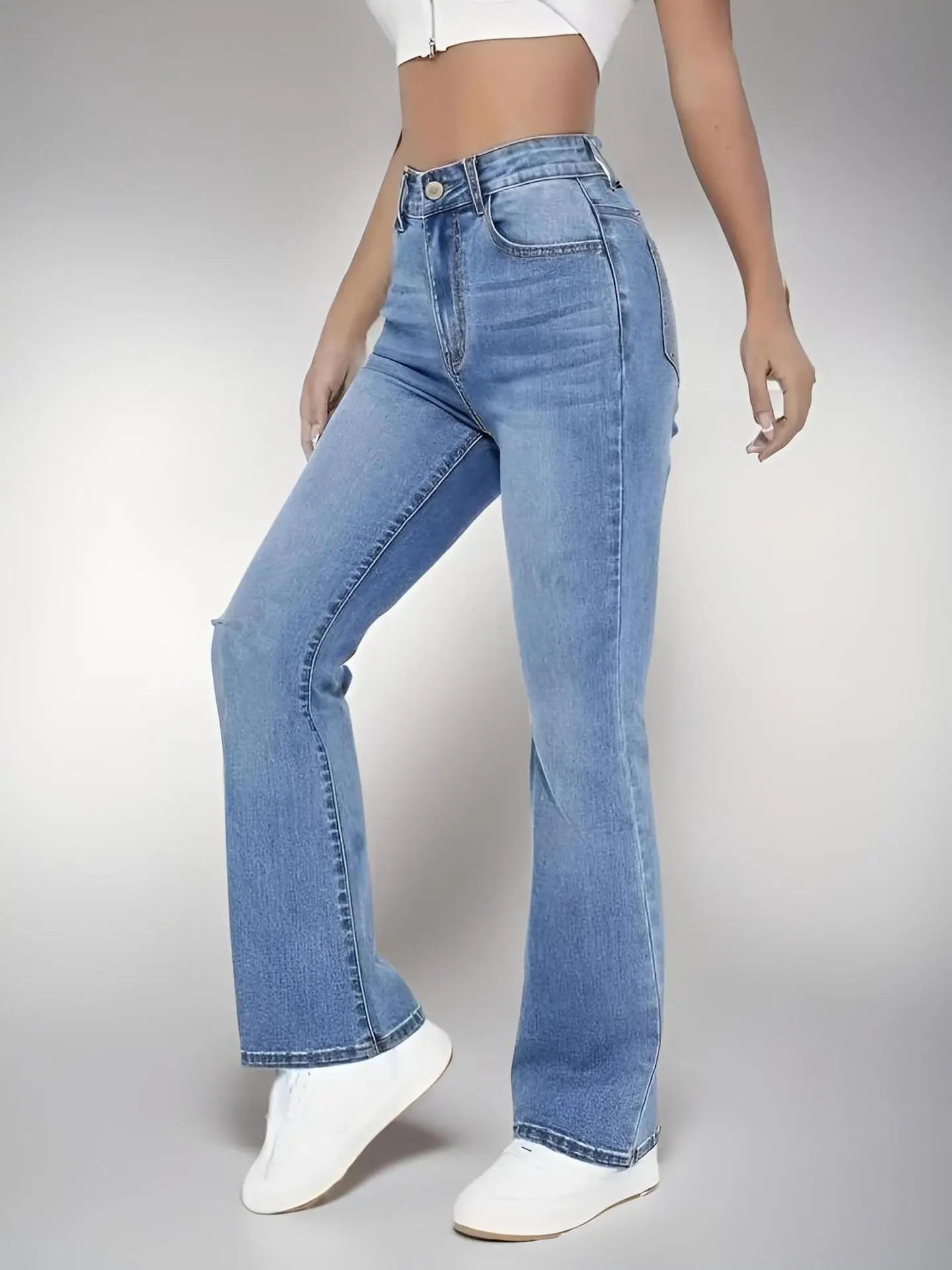 Jeans Mujer Cintura Alta Adelgazantes - Pantalón Denim Casual Europeo