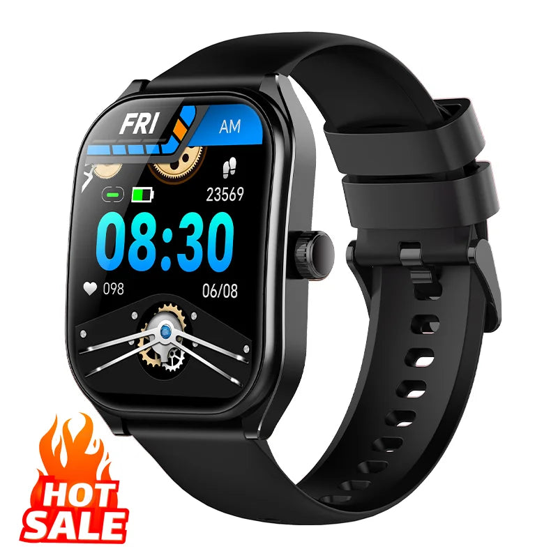 Smartwatch Hombre 2.01'' AMOLED Pantalla Curva - IP68 Bluetooth 5.3 Llamadas Asistente IA Fitness