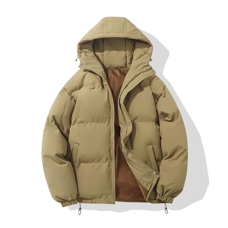 Chaqueta Puffer Mujer Cálida - Chaqueta Capucha Cremallera Algodón