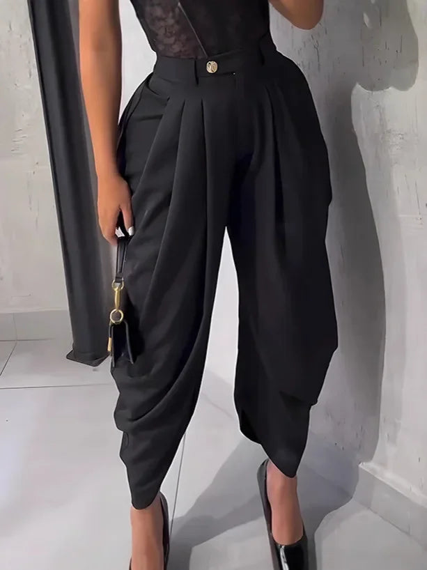Pantalón Jogger Mujer Cintura Alta - Pantalón Holgado Otoño 2025