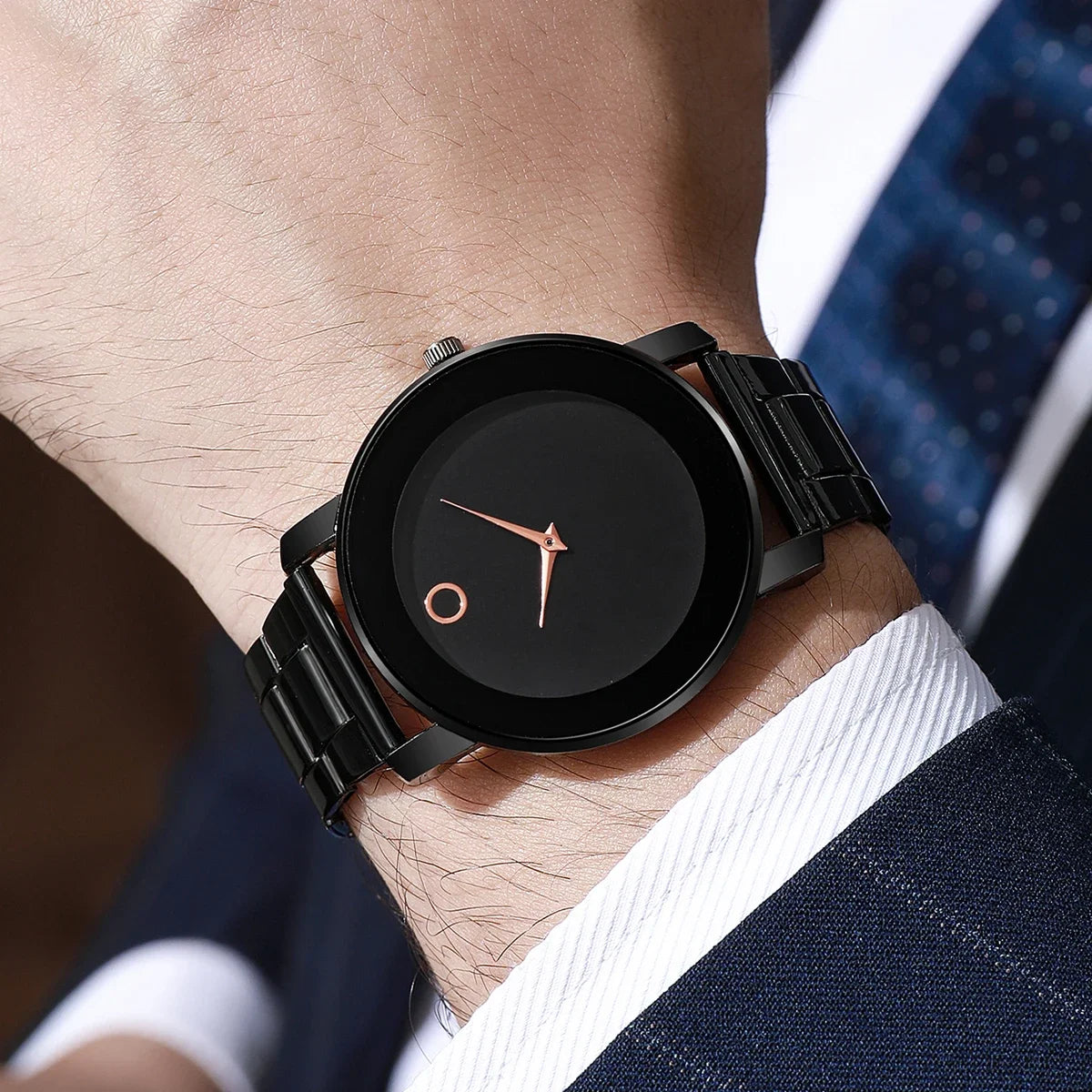 Set 3 Relojes Hombre Negocios - Cuarzo Elegante