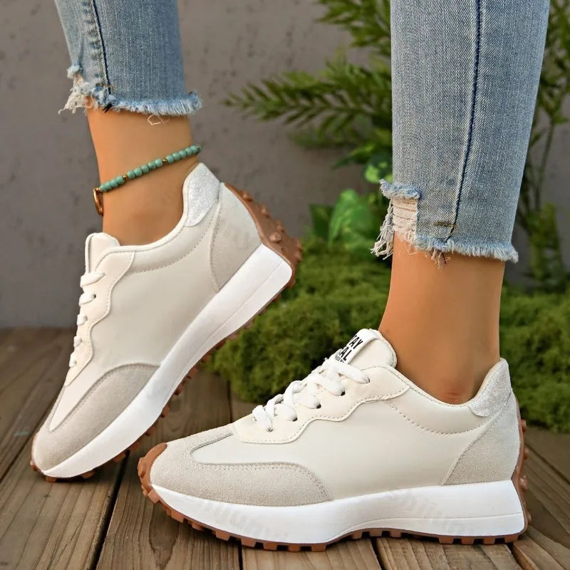 Sneakers Walking Mujer 2025 - Zapatillas Deportivas Plataforma Antideslizantes