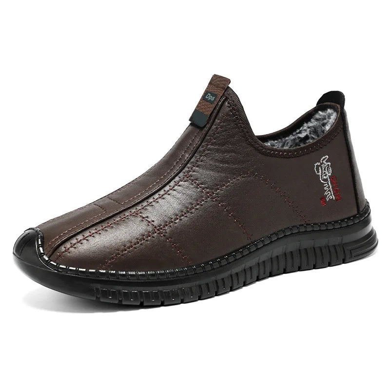 Botas Algodón Hombre Invierno 2025 - Cálidas Acolchadas Outdoor Antideslizantes Casual