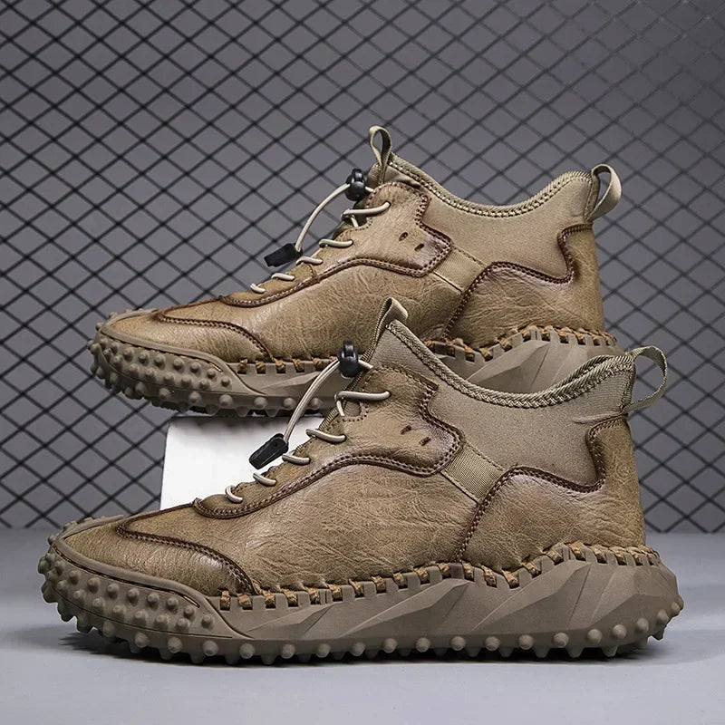 Botines Hombre Cuero Casual - Botas Tobillo Otoño Invierno Outdoor