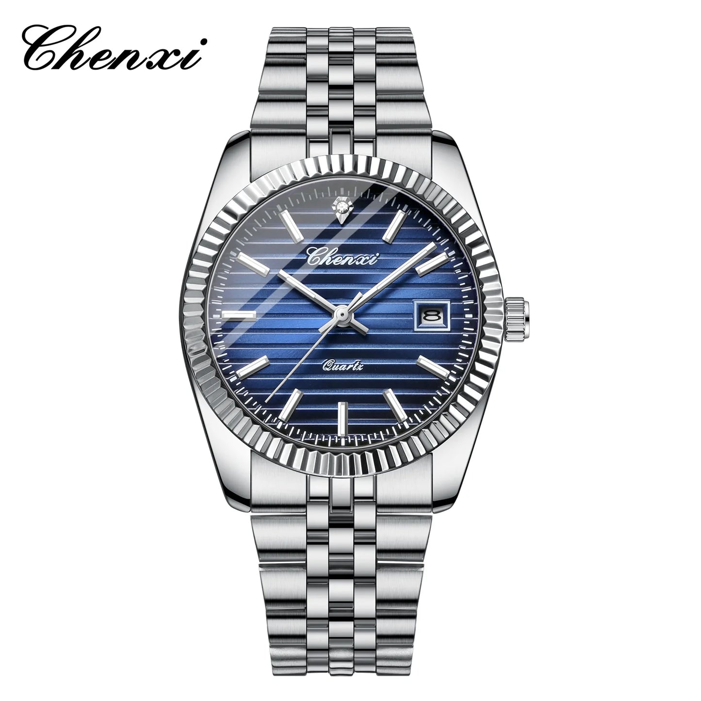 Reloj CHENXI 004D Hombre - Cuarzo Resistente al Agua con Calendario Luminoso