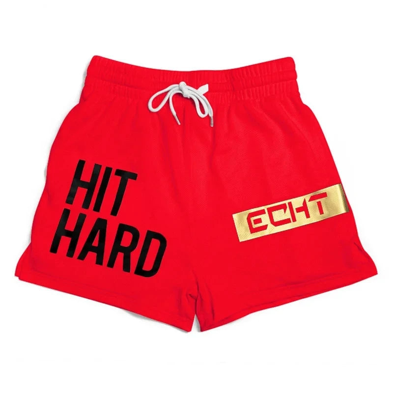 Shorts Deportivos Hombre Fitness Playa - Pantalones Malla Transpirable 2024