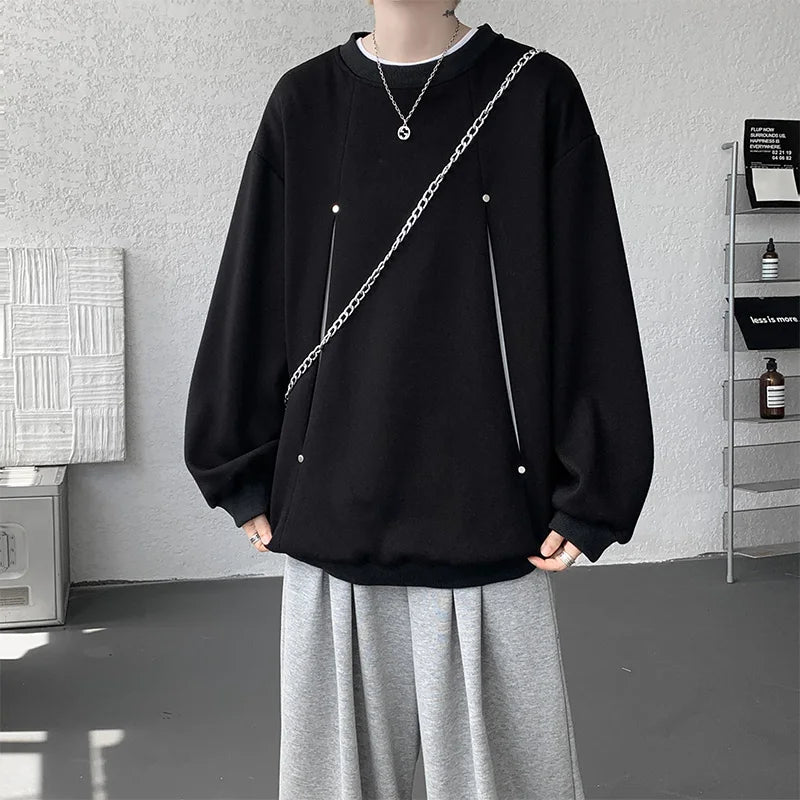 Sudadera Hombre Otoño Invierno - Hoodie Cuello Redondo Casual Outdoor