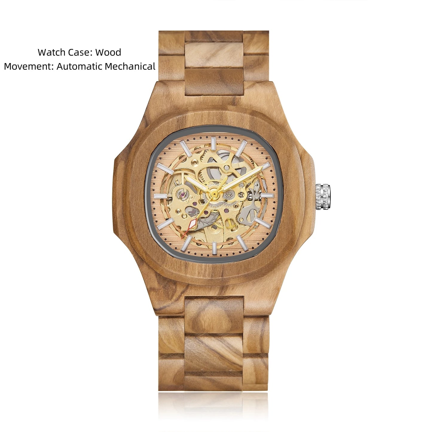 Reloj Mecánico Automático Skeleton Luxury 2023 - Cristal Zafiro Acero Inoxidable