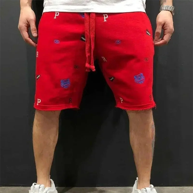 Shorts Cargo Hombre Casuales - Bermudas Bordadas Ajuste Relajado Algodón