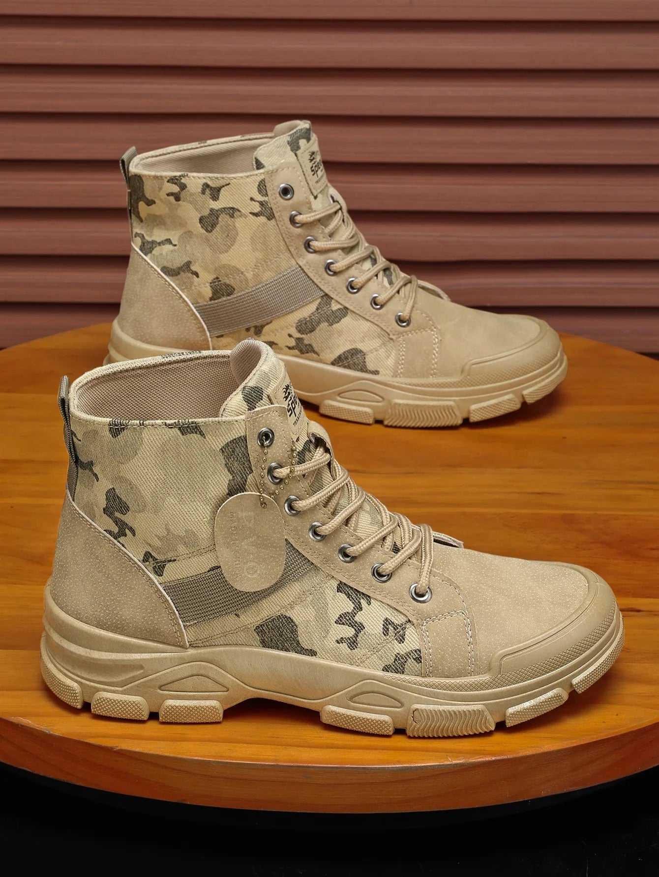 Botas Hombre Altas Camuflaje - Casual Deportivas Outdoor Resistentes Trendy Fashion