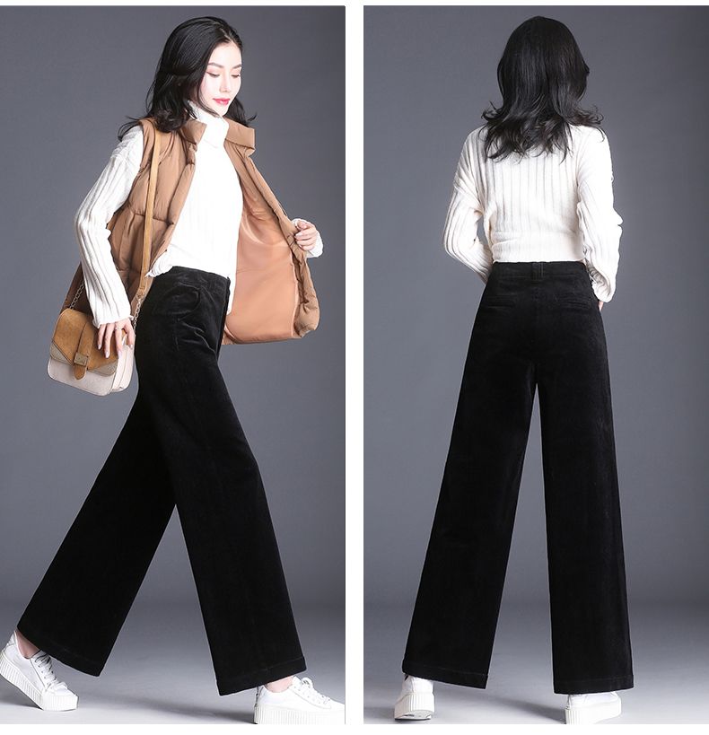 Pantalón Pana Pierna Ancha Mujer - Pantalón Palazzo Otoño 2019