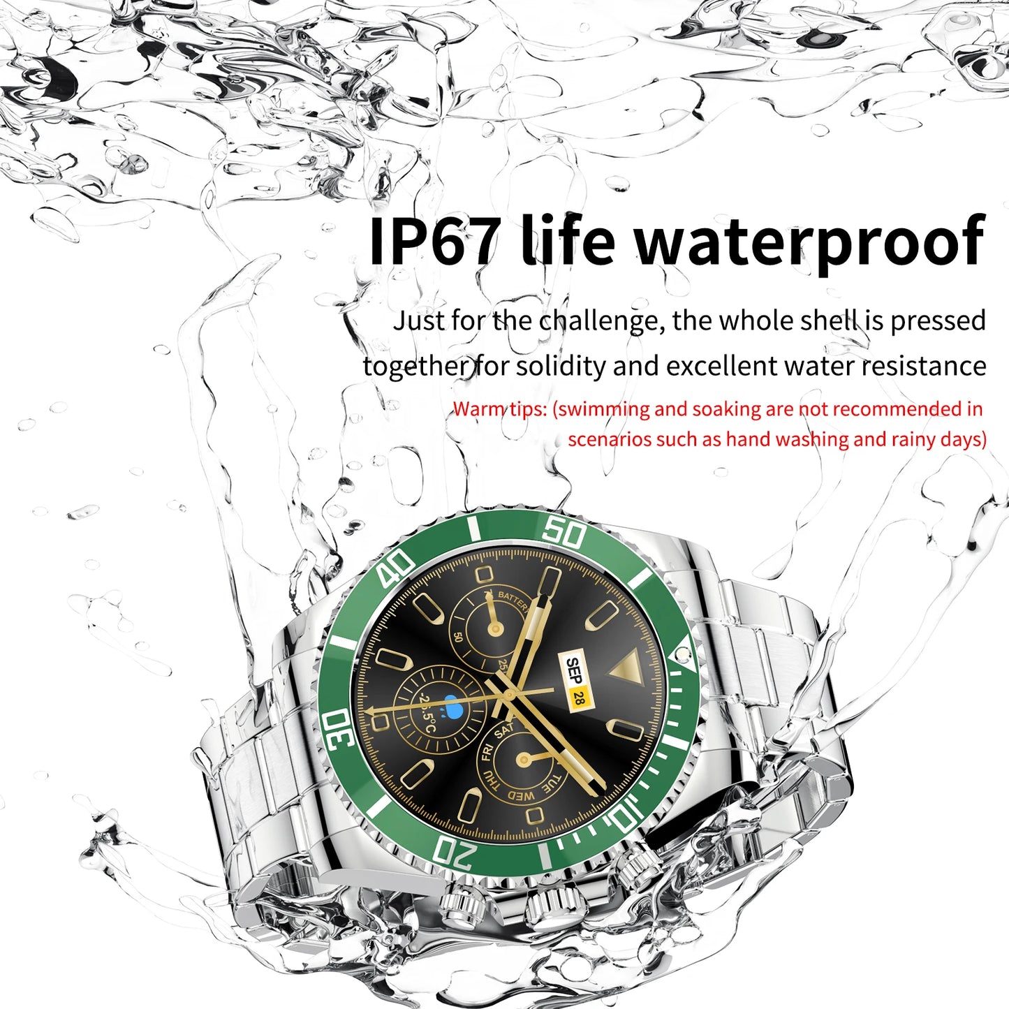 Smartwatch AW12 Luxury 2024 - Acero High-End Android iOS Réplica Military