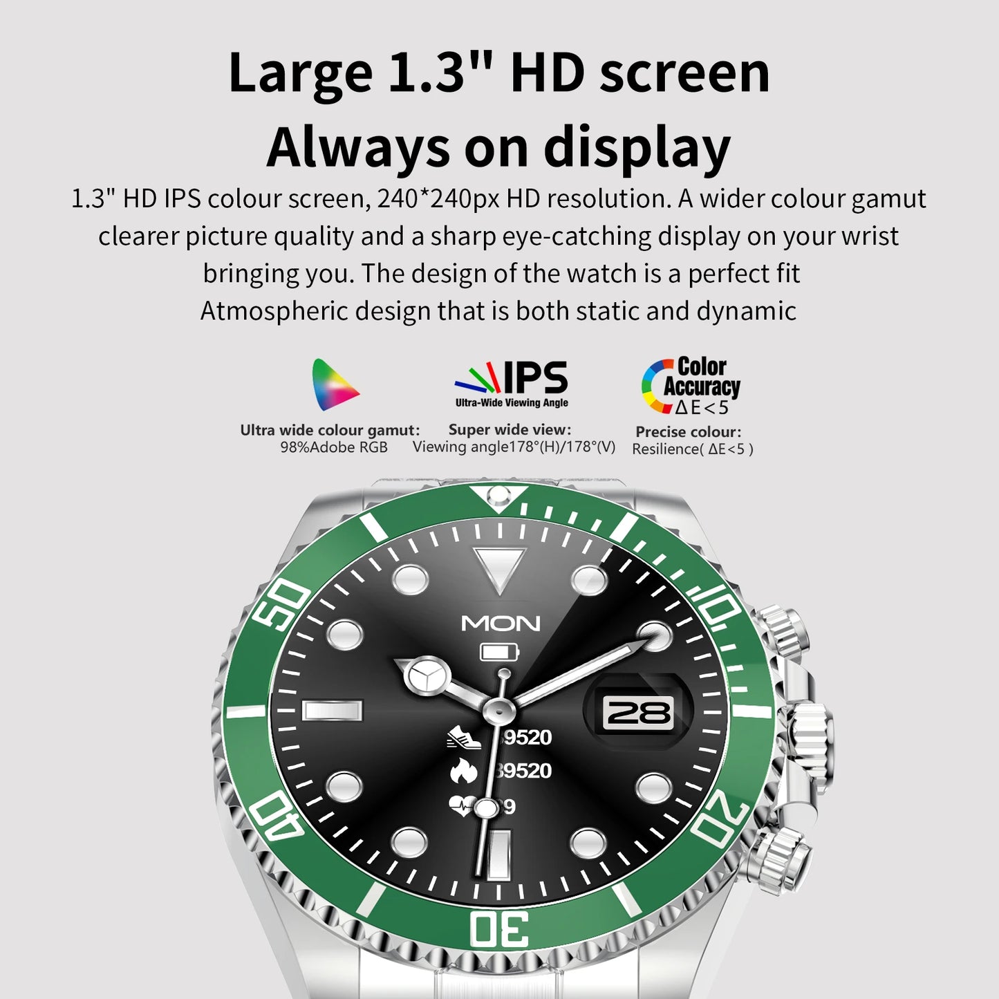 Smartwatch AW12 Luxury 2024 - Acero High-End Android iOS Réplica Military