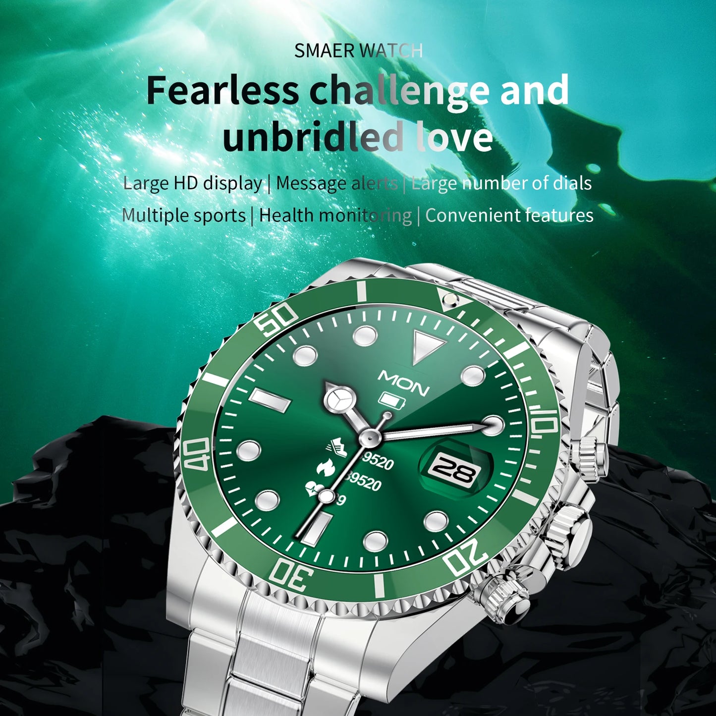 Smartwatch AW12 Luxury 2024 - Acero High-End Android iOS Réplica Military