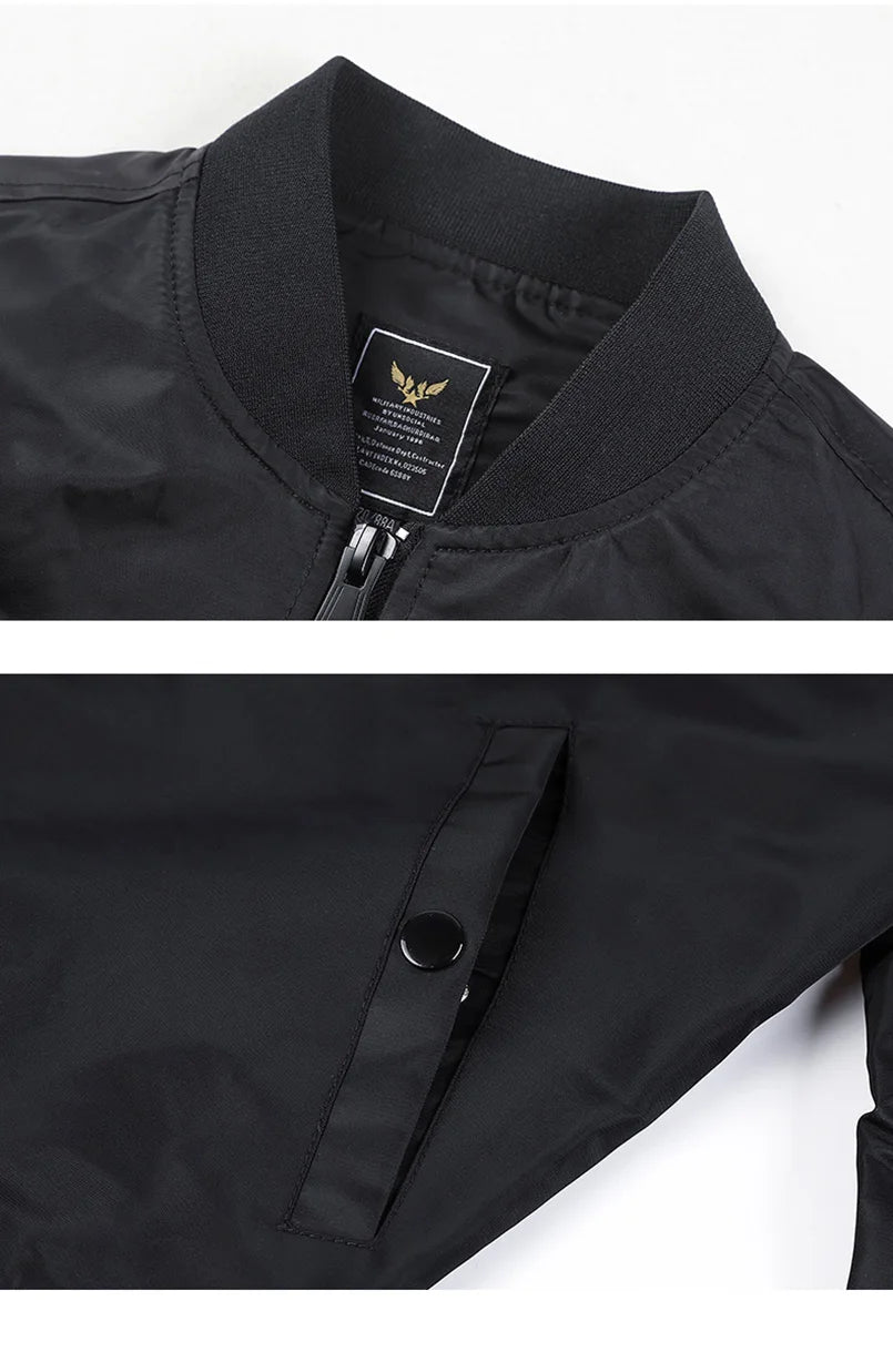 Chaqueta Bomber Militar Unisex 2025 - Varsity Baseball Flight Jacket