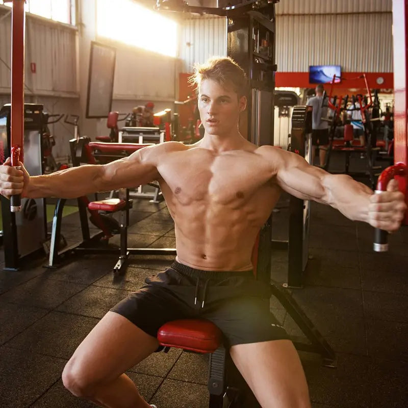 Shorts Gimnasio Hombre Fitness - Pantalones Cortos Secado Rápido Bodybuilding