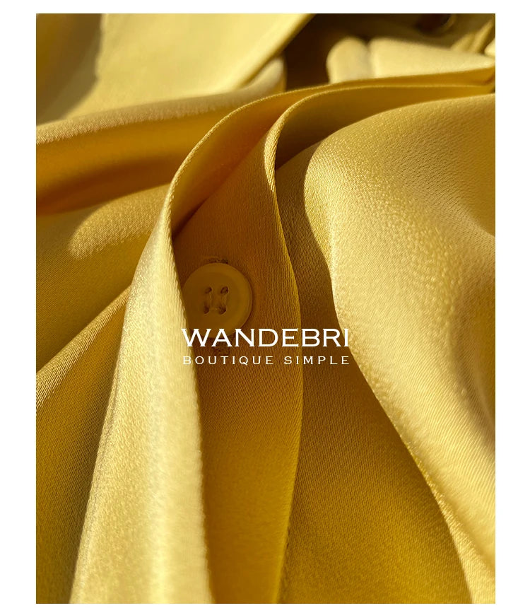 Camisa Satén Seda Mujer Vintage - Blusa Blanca Manga Larga Elegante