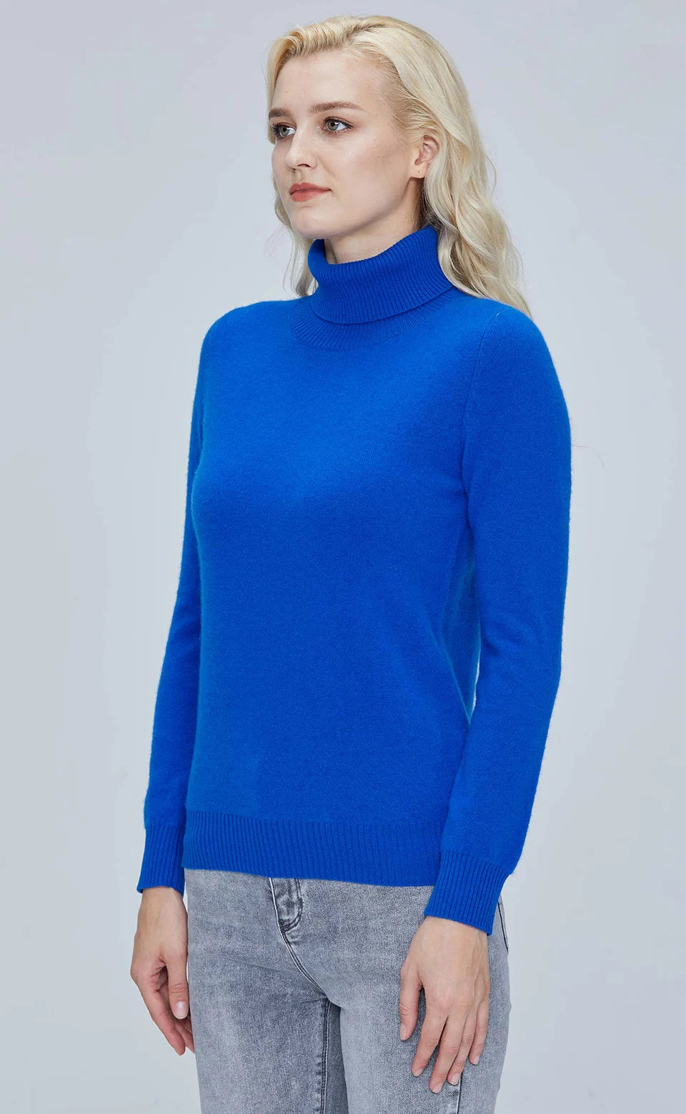 Suéter Mujer Lana Merino 100% - Jersey Cuello Alto Y2K Invierno