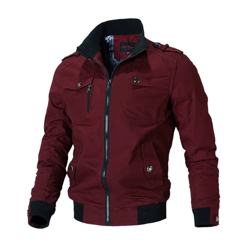 Chaqueta Bomber Hombre Casual Cortavientos - Jacket Primavera Otoño Slim