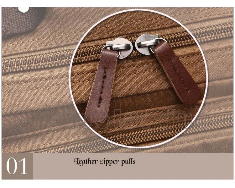 Mochila Canvas Vintage Hombre - Laptop Universidad Estudiante Escolar Adolescentes Gran Capacidad