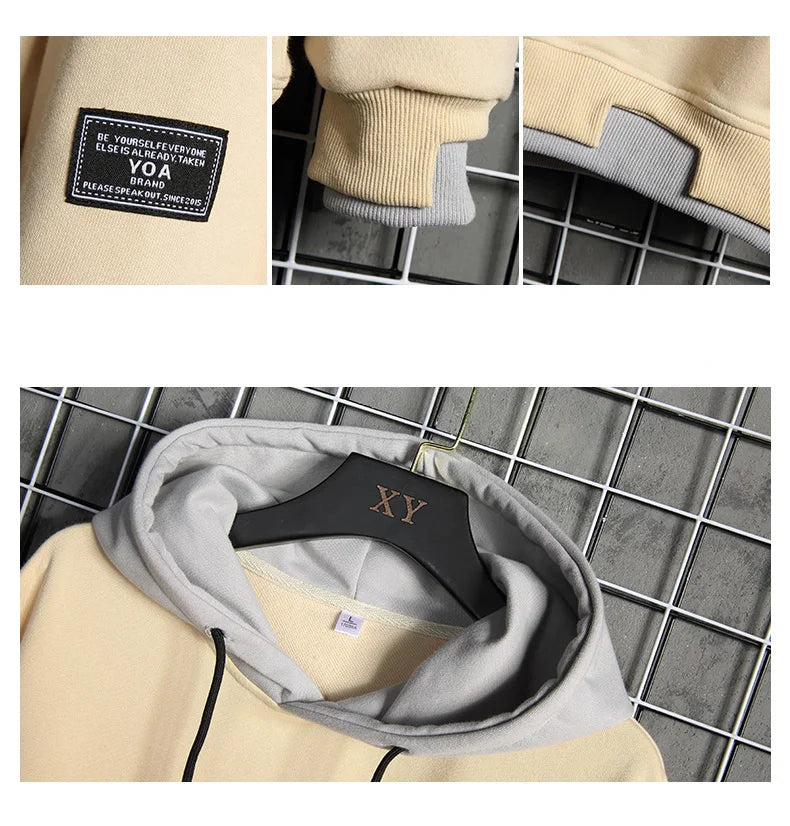 Sudadera Harajuku Hip Hop Hombre - Hoodie Oversized Pullover Sportswear