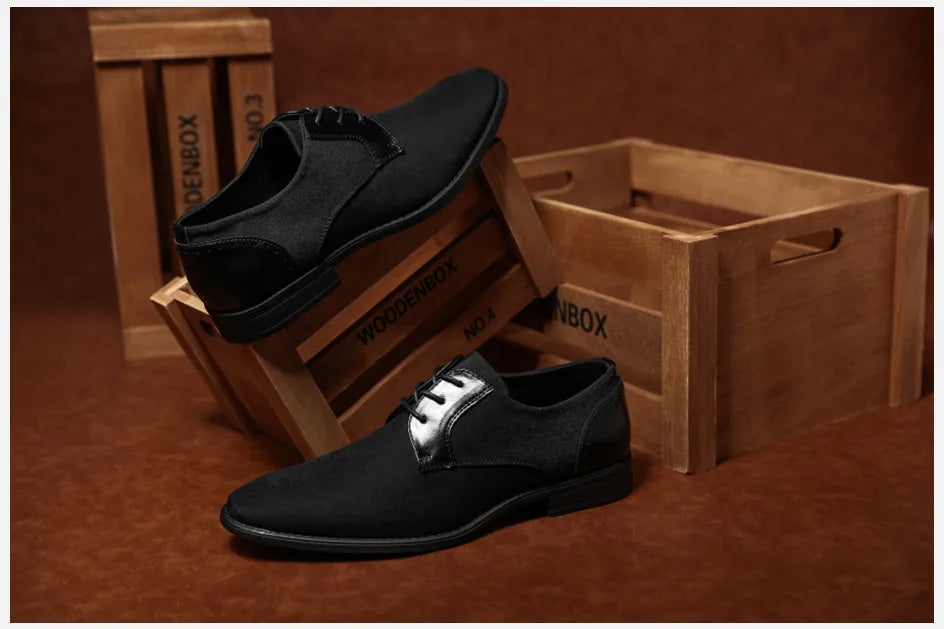 Zapatos Vestir Hombre BHKH Cordones - Casual Negro Business Trabajo Oficina Social