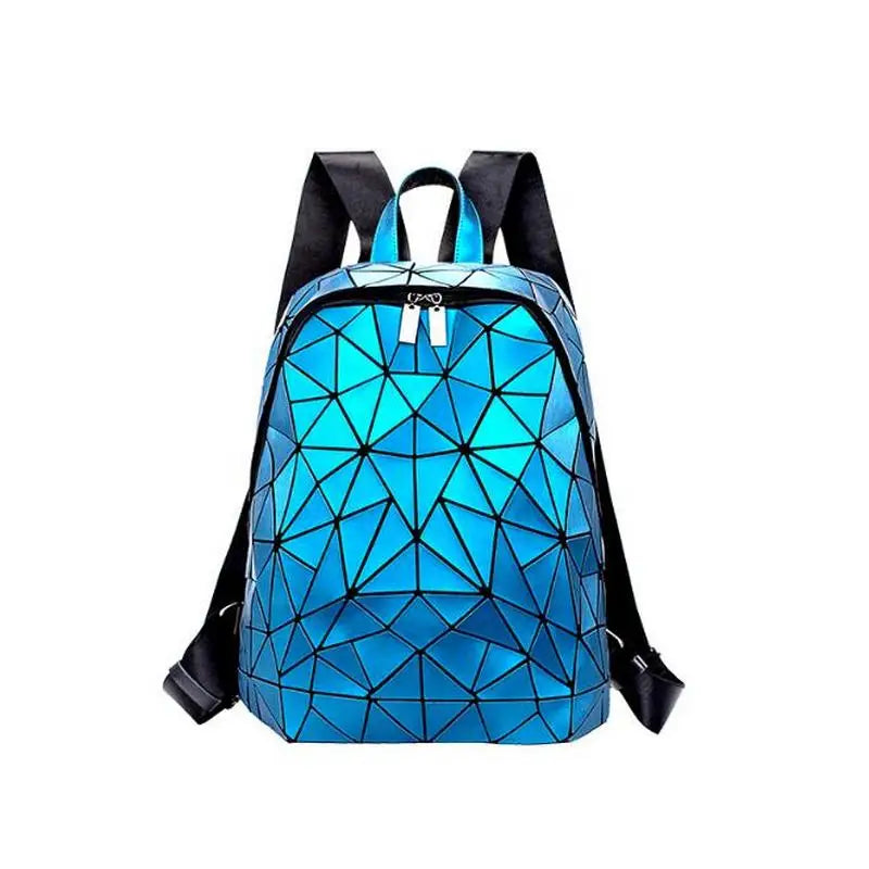 Mochila Mujer Fashion - Bolso Escolar Geométrico Viaje Para Mujer