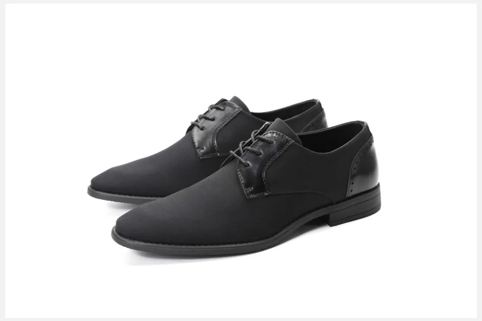 Zapatos Vestir Hombre BHKH Cordones - Casual Negro Business Trabajo Oficina Social