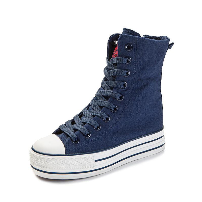 Zapatos Canvas Mujer Casual - Zapatillas Walking Planas Vulcanizadas Clásicas