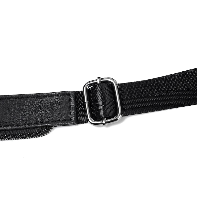 Mochila Pecho Pequeña Hombre Cuero PU - Bolsa Hombro Business Casual Crossbody