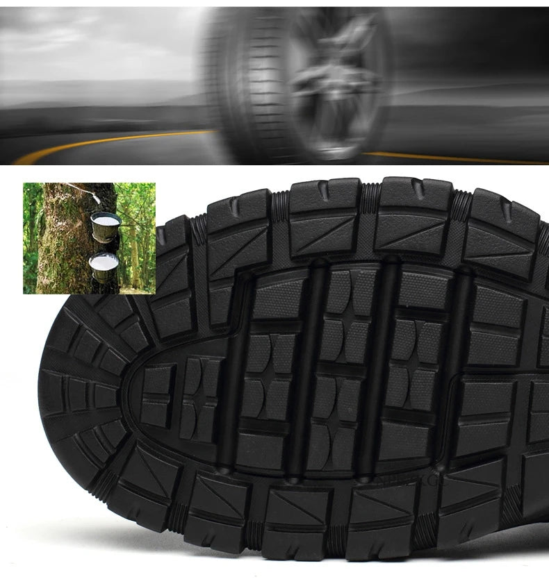 Botas Invierno Hombre Cuero Lana - Botines Cálidos Nieve Outdoor Impermeables