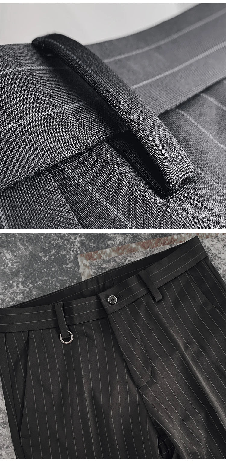 Pantalones Hombre Formales Suit - Pantalón Vestir Stretch Slim Fit Elegante