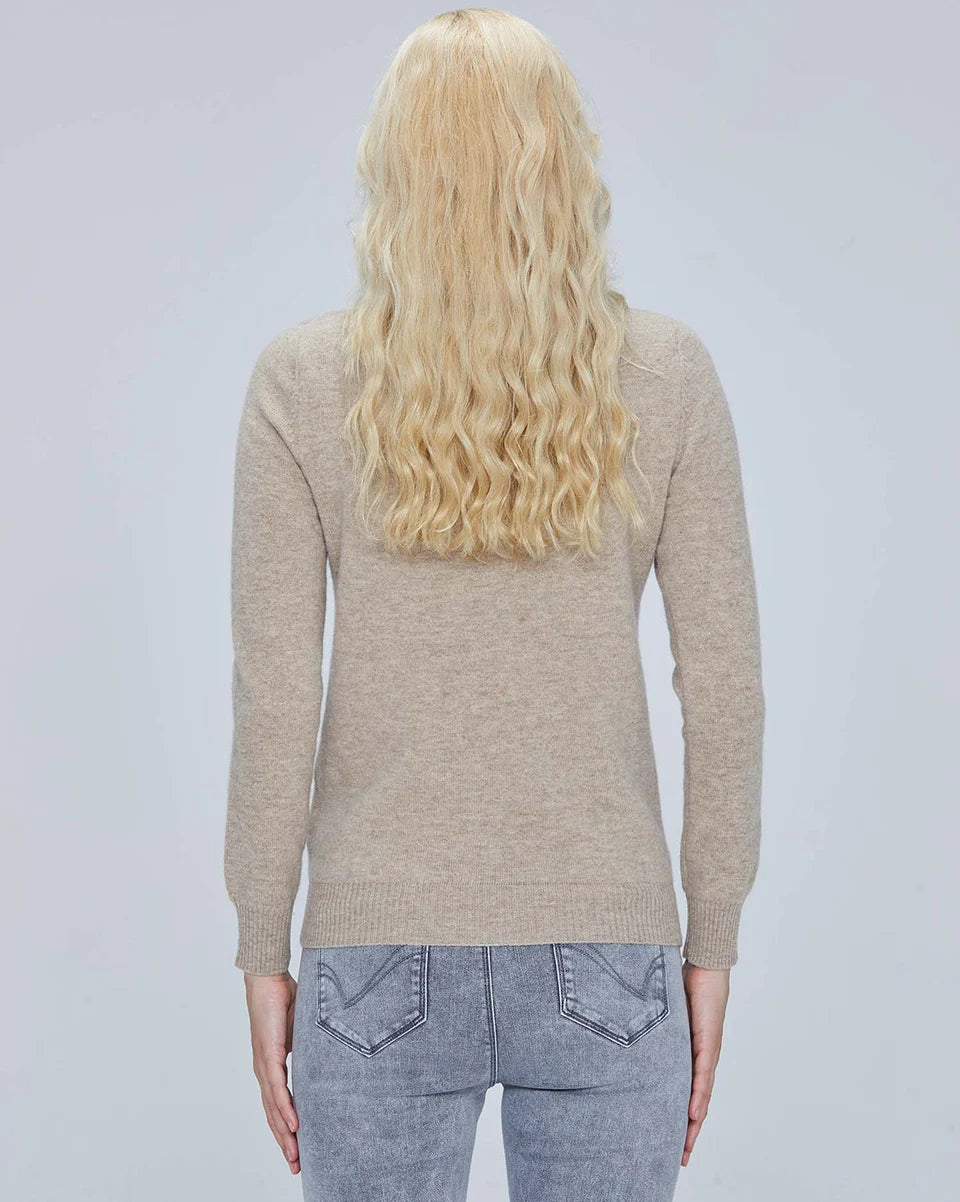 Suéter Mujer Lana Merino 100% - Jersey Cuello Alto Y2K Invierno