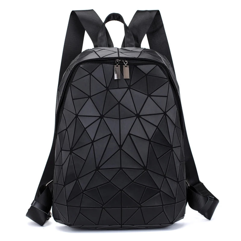 Mochila Mujer Fashion - Bolso Escolar Geométrico Viaje Para Mujer