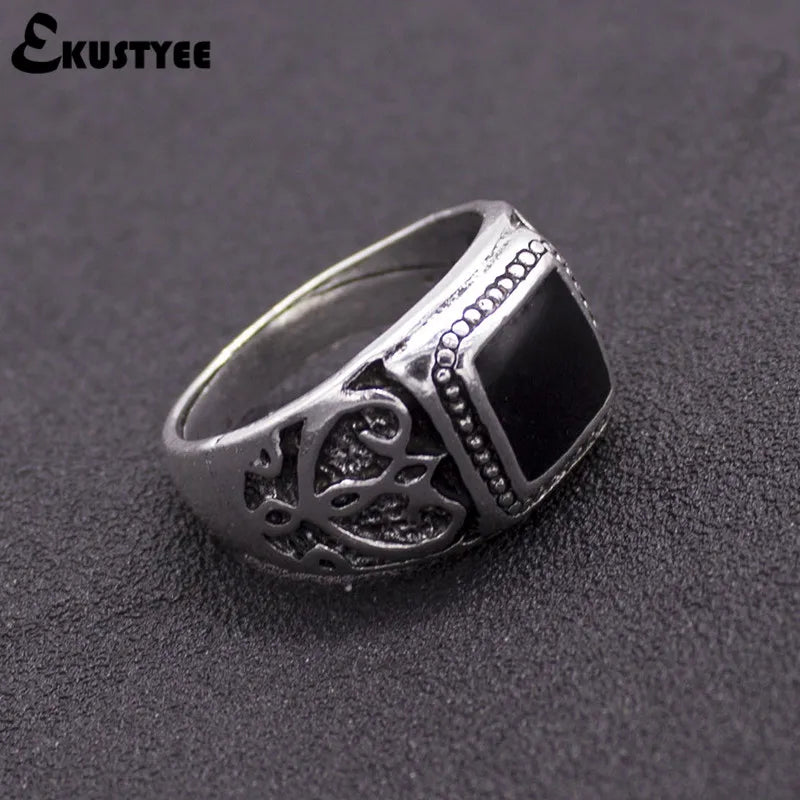 Anillos Hombre Bohemios Plata Antigua - Estilo Punk