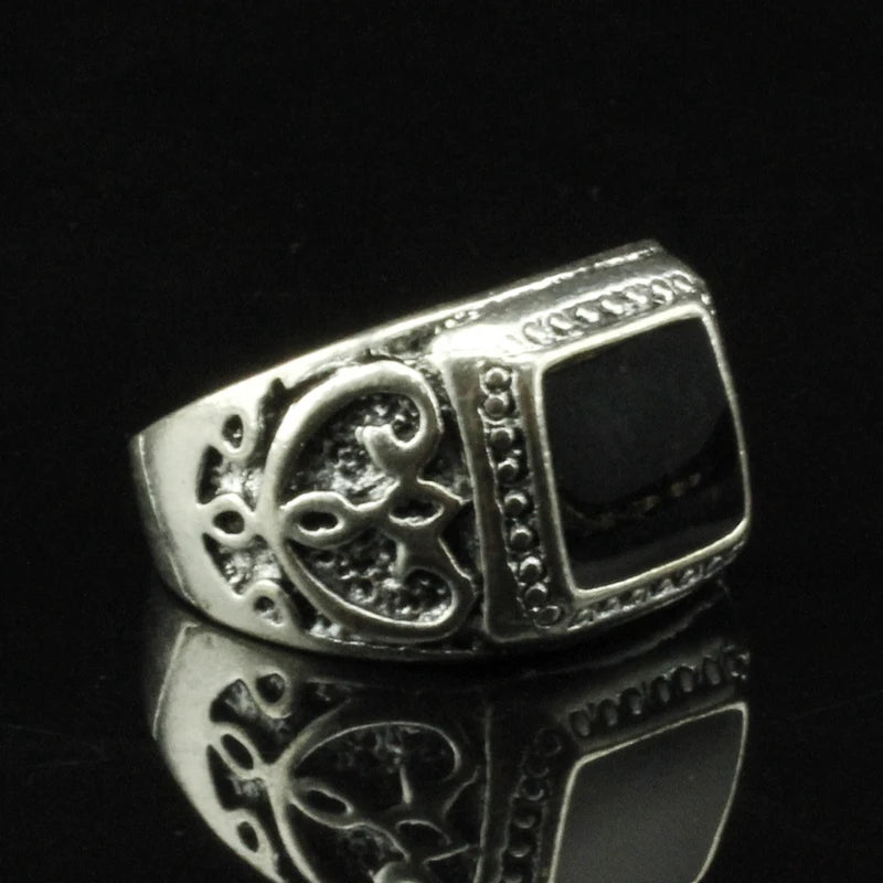 Anillos Hombre Bohemios Plata Antigua - Estilo Punk