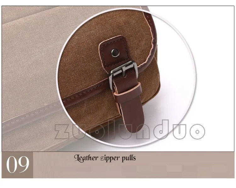 Mochila Canvas Vintage Hombre - Laptop Universidad Estudiante Escolar Adolescentes Gran Capacidad