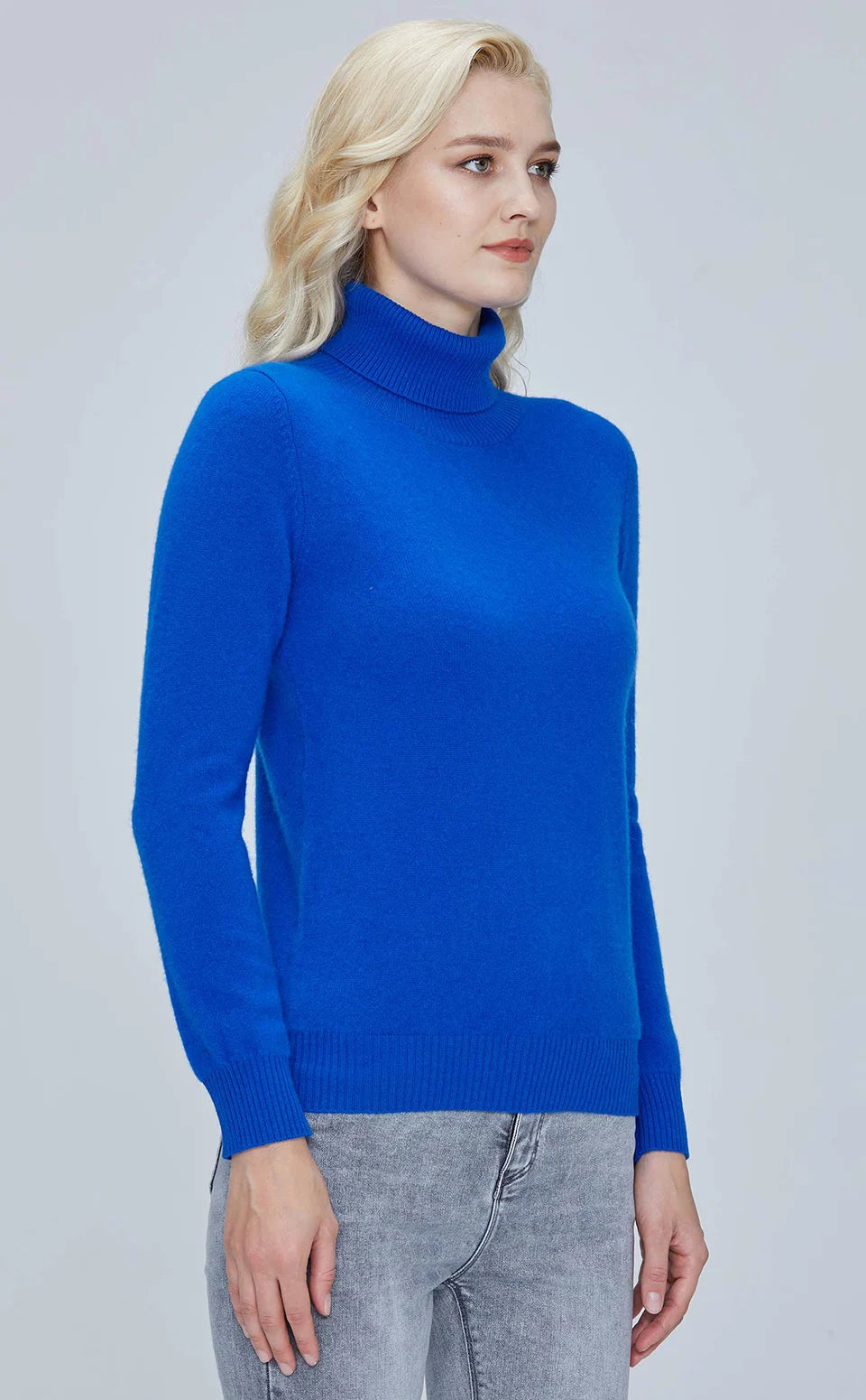 Suéter Mujer Lana Merino 100% - Jersey Cuello Alto Y2K Invierno