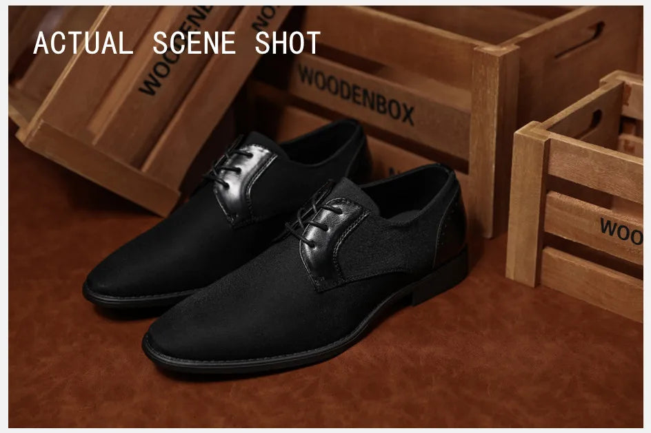 Zapatos Vestir Hombre BHKH Cordones - Casual Negro Business Trabajo Oficina Social