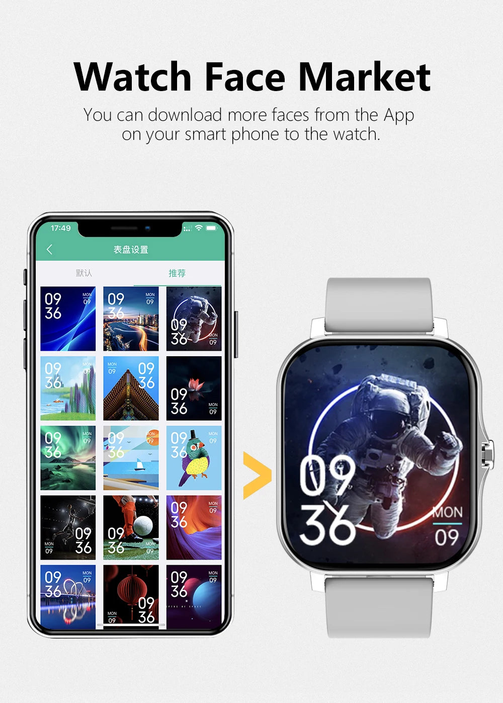 Smartwatch Pantalla Táctil Completa - Llamadas Bluetooth Música Android iOS