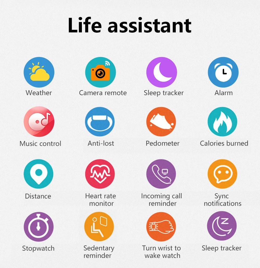 Smartwatch Pantalla Táctil Completa - Llamadas Bluetooth Música Android iOS