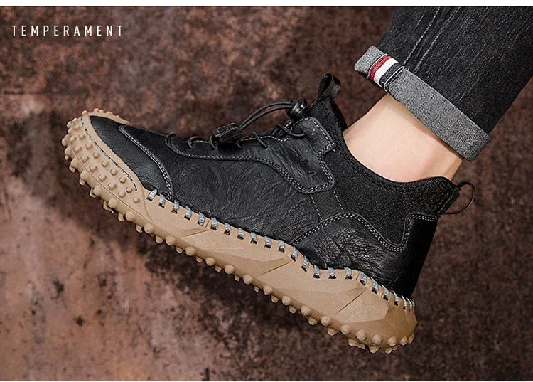 Botines Hombre Cuero Casual - Botas Tobillo Otoño Invierno Outdoor