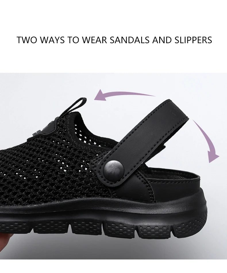 Sandalias Playa Mujer Transpirables - Zuecos Jardín Aqua Trekking Talla Grande