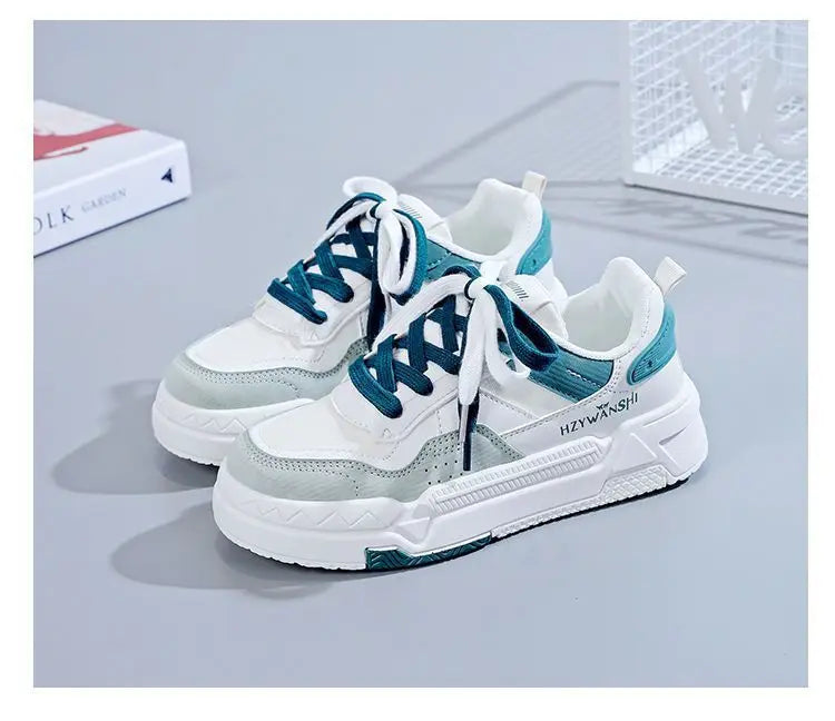 Sneakers Chunky Blancos High Top Mujer 2024 - Zapatillas Plataforma Luxury Designer