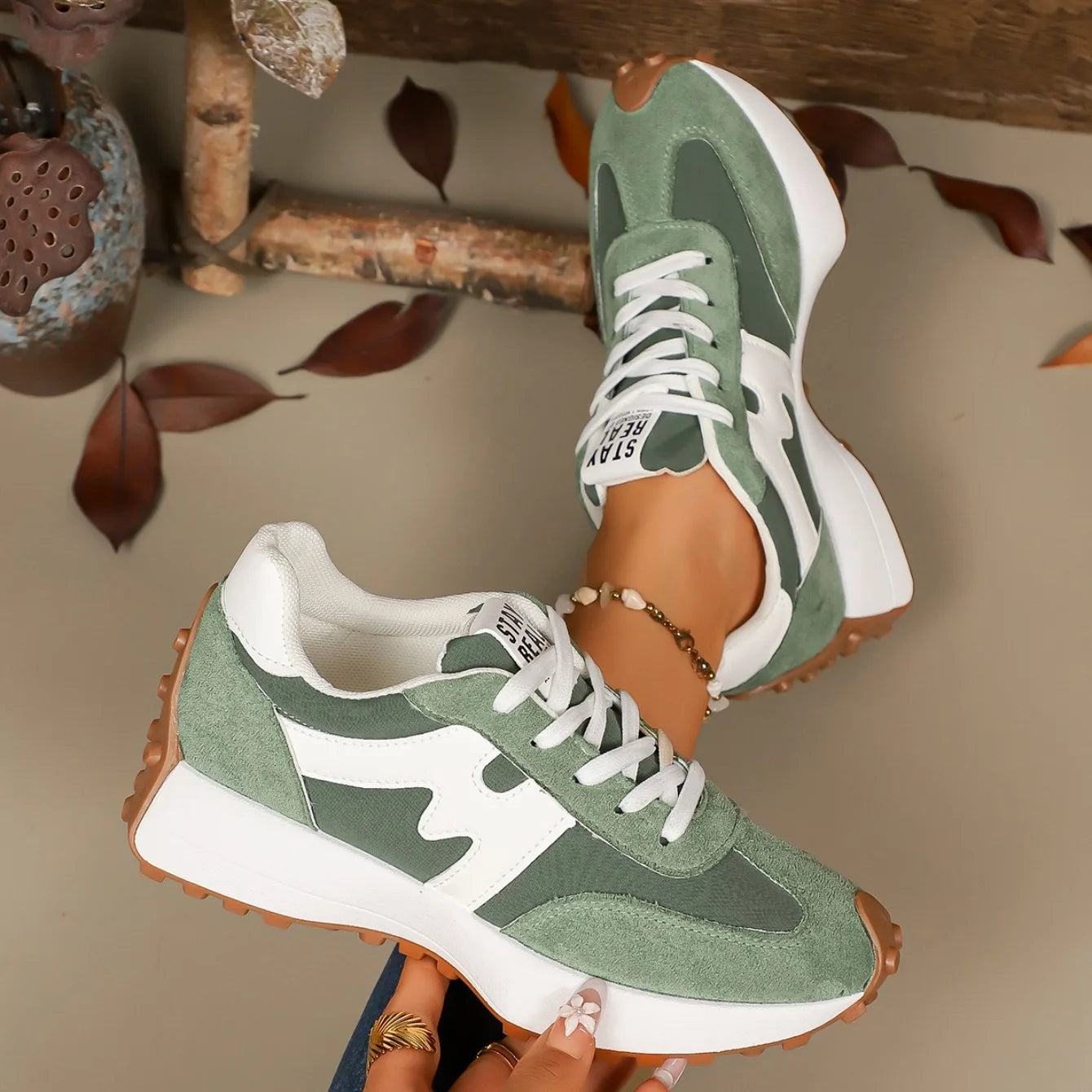 Sneakers Plataforma Mujer 2025 - Zapatillas Primavera Otoño Ligeras Transpirables