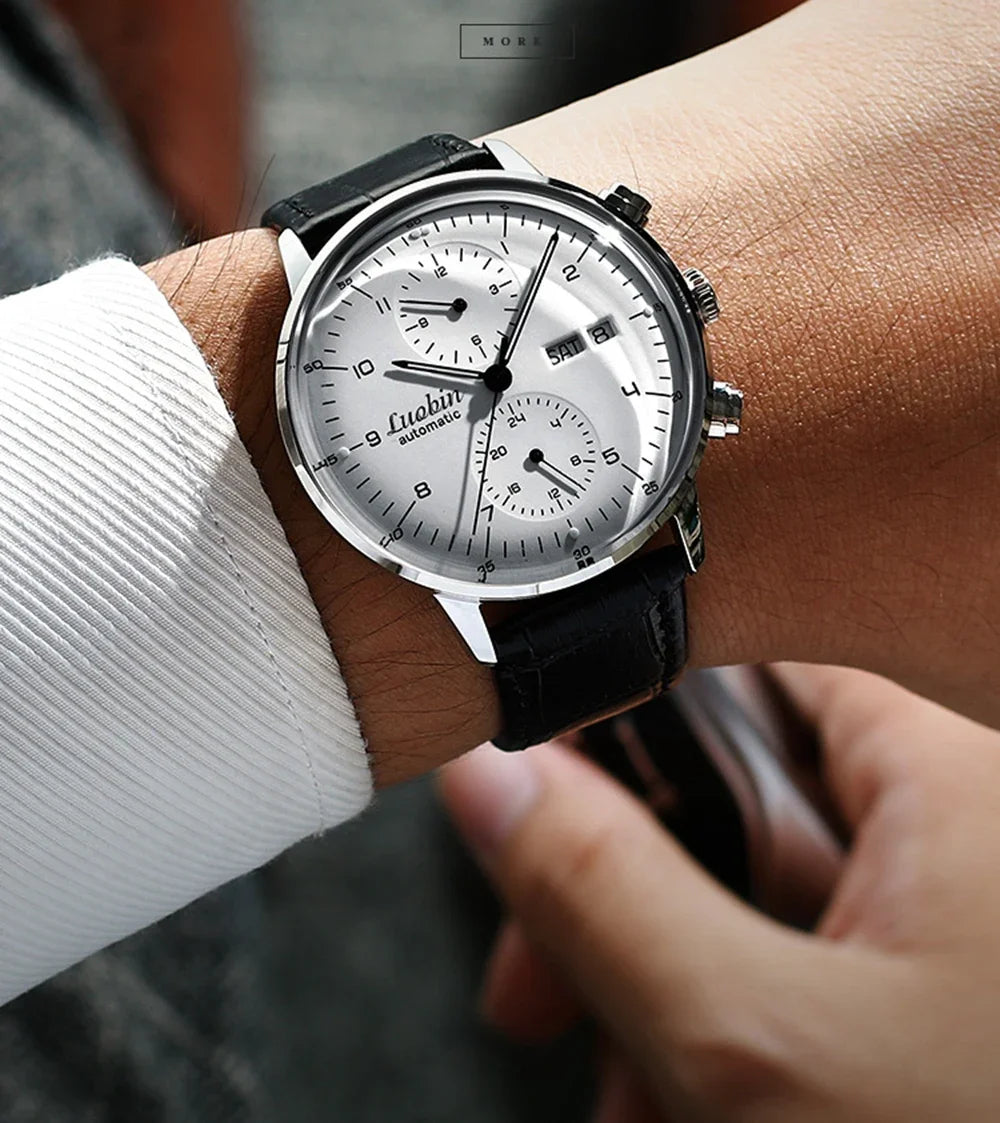 Reloj Mecánico Automático Business 2023 - Acero Inoxidable Luminoso Diseñador