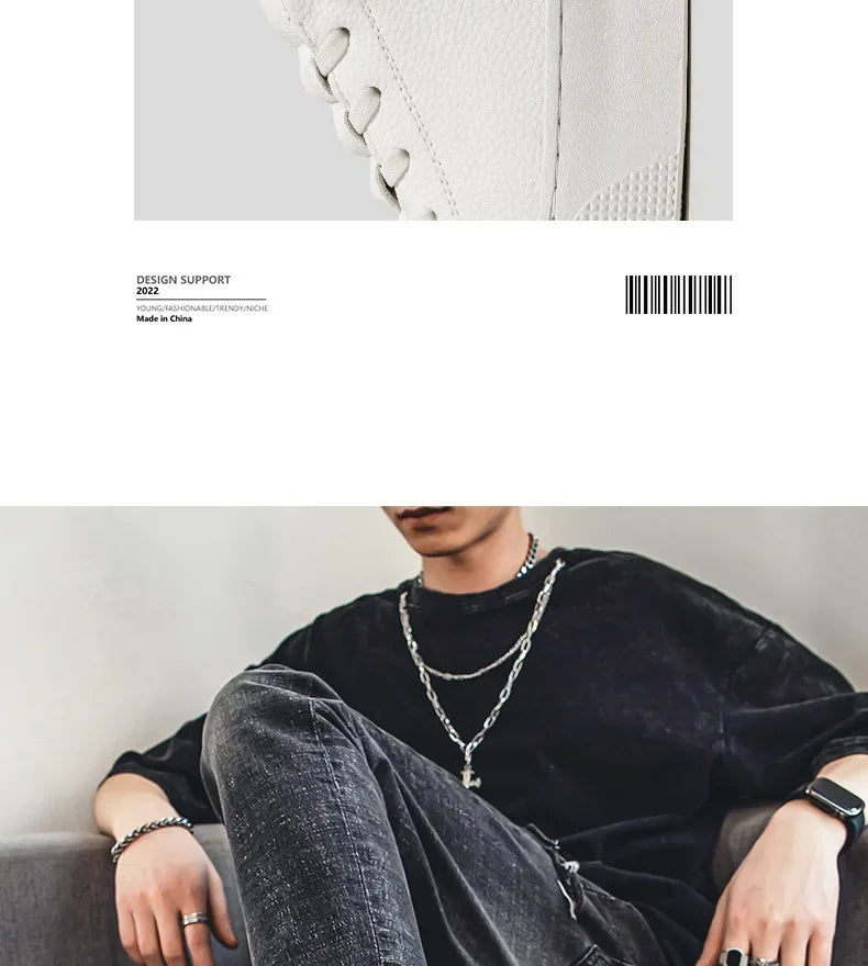 Sneakers Blancos Hombre 2024 Primavera - Zapatillas Casual Running Deportivas Planas