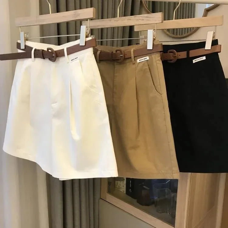 Pantalón Cargo Mujer Pierna Ancha - Pantalón Verano Cintura Alta